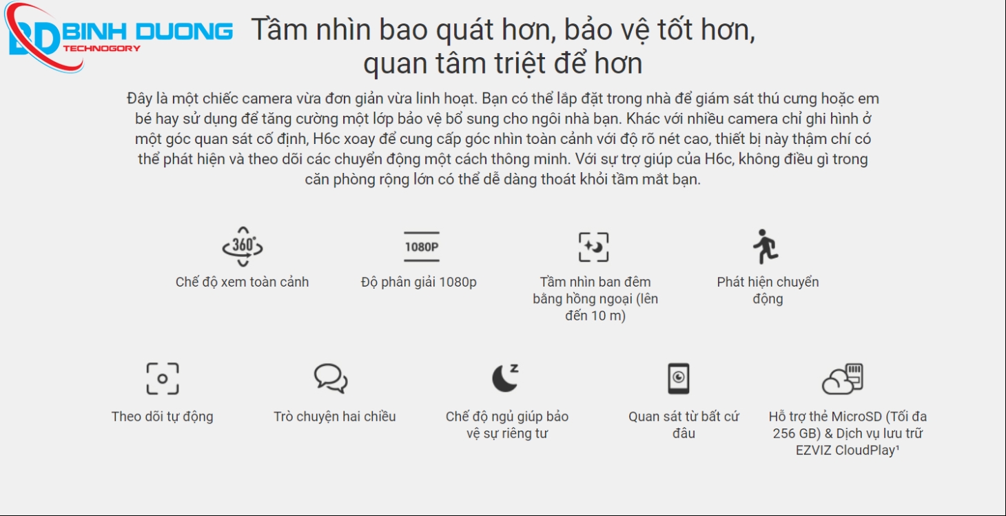 Tính năng của H6c