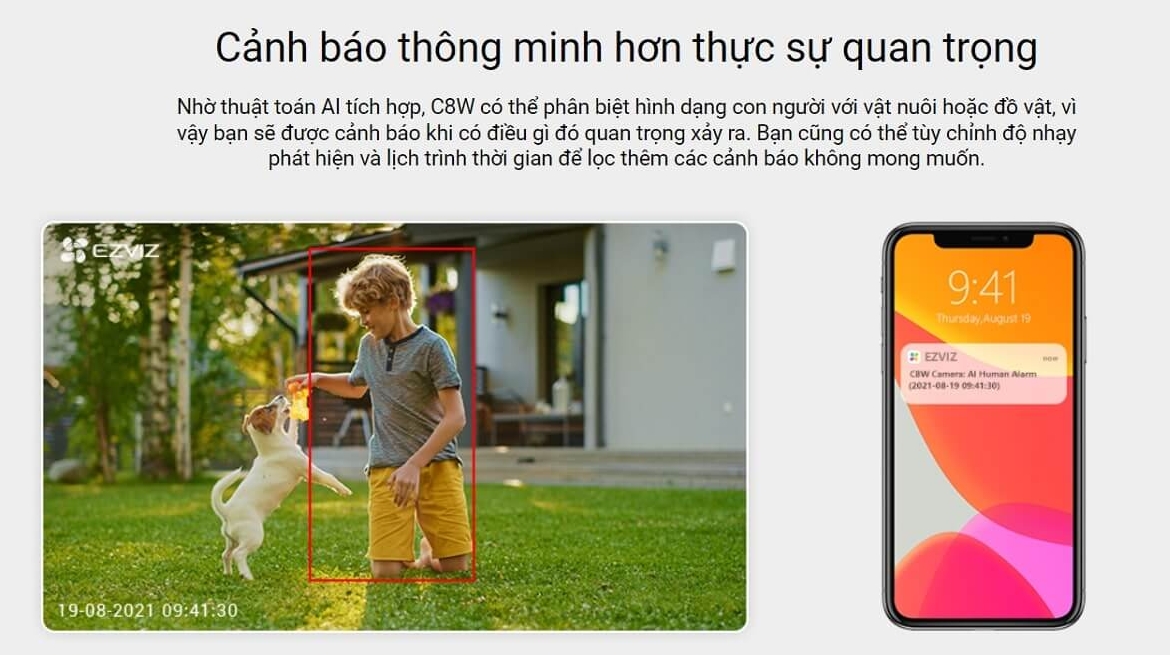 tích hợp AI bên trong chiếc Camera C8W