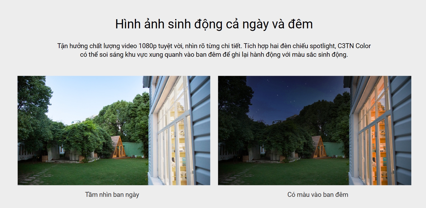 Màu sắc ban đêm trên Camera màu