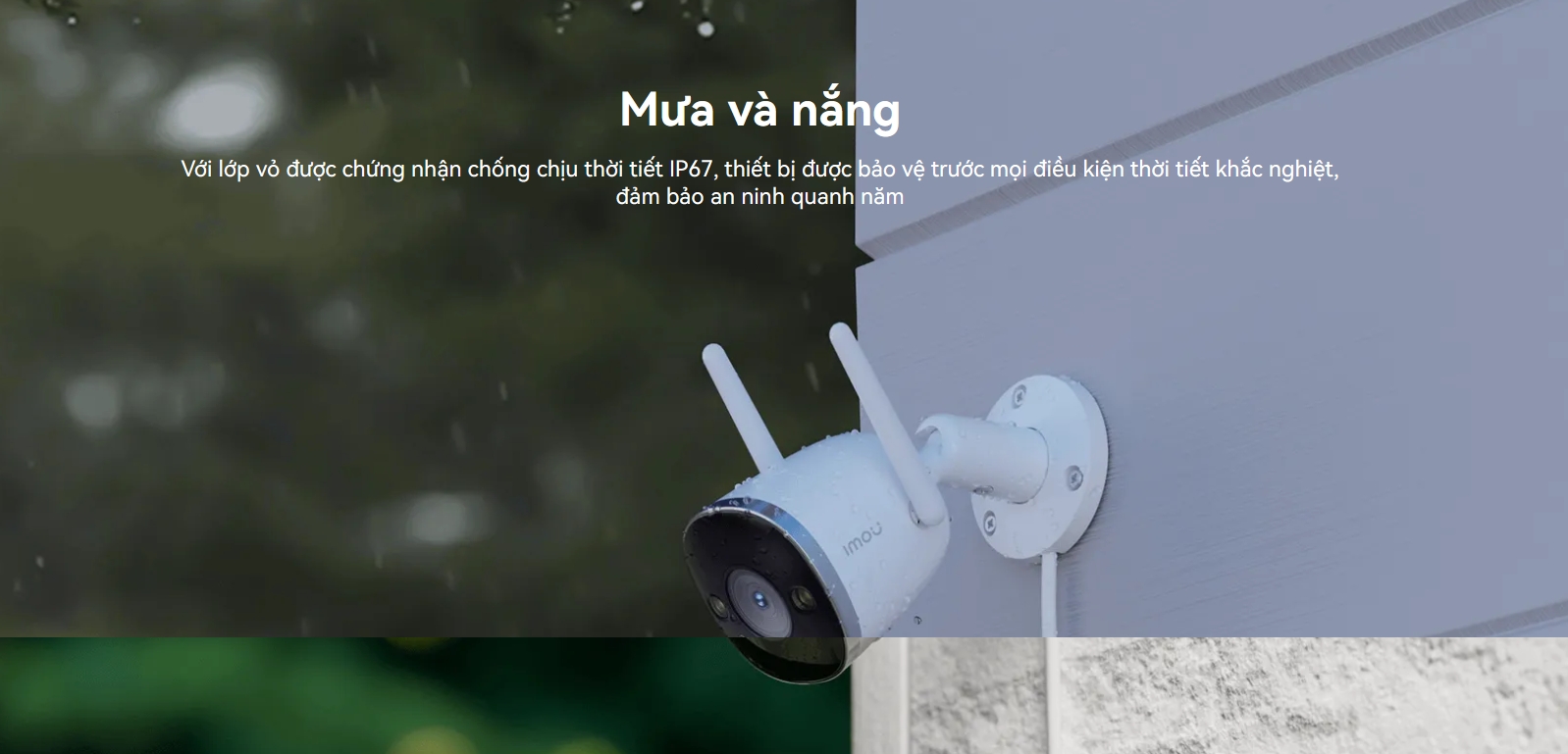 Thiết kế IP67 trên Camera imou 2e