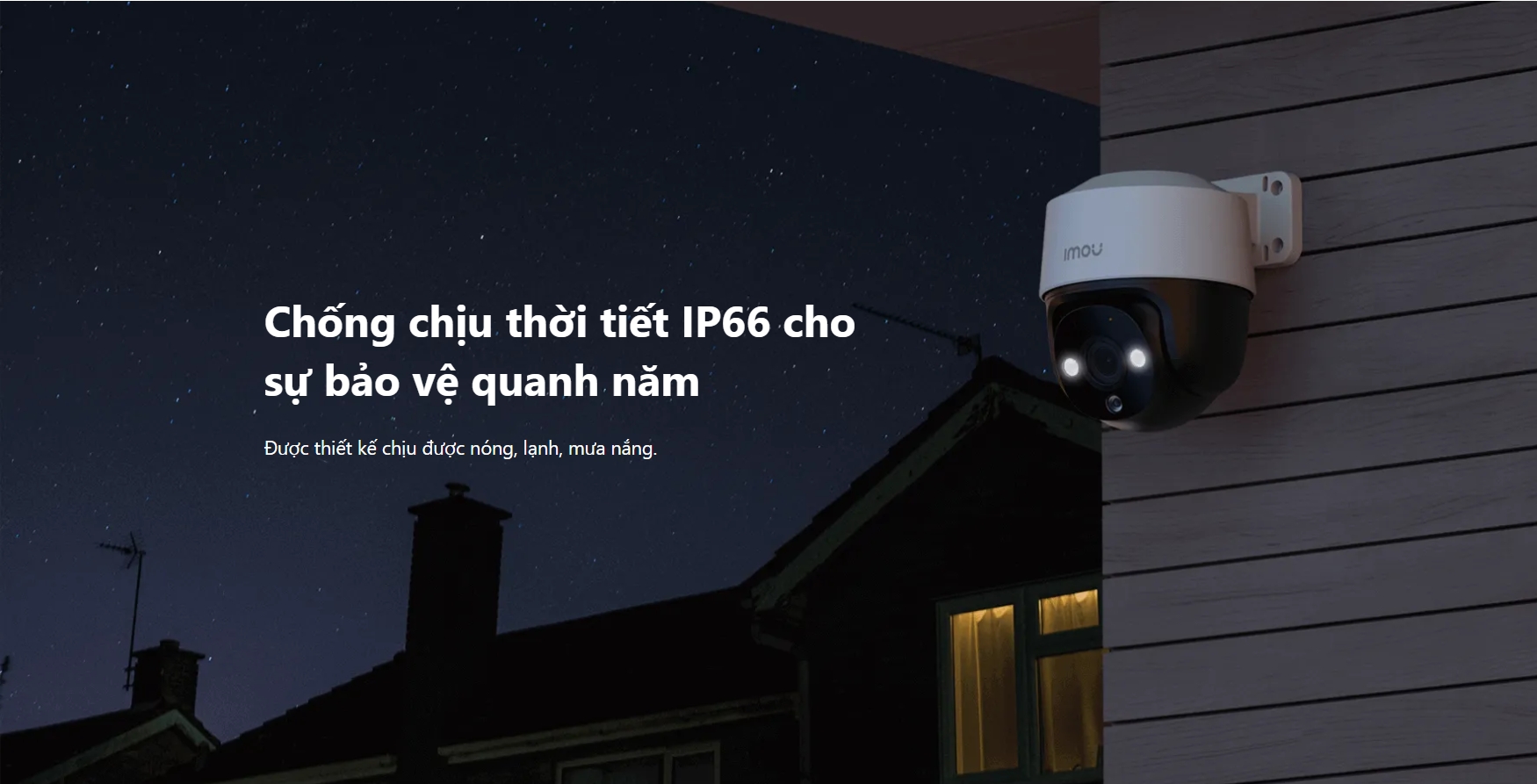 Camera IP66 ngoài trời imou chính hãng